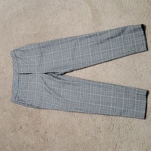Gray plaid pants
